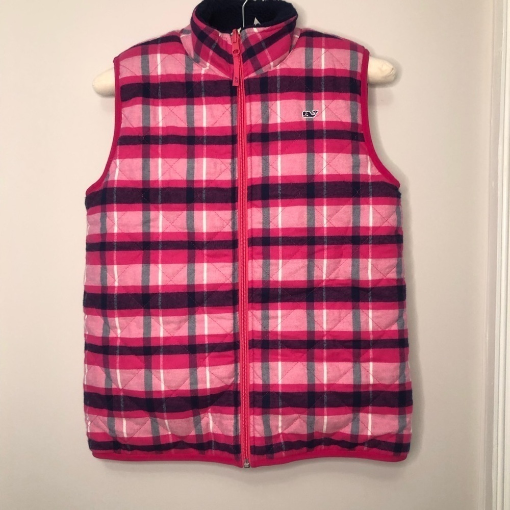 Vineyard Vines Girls Reversible Sherpa Vest